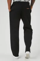 Men Elevated Soft Knit Straight-Leg Pants in Black, XXL