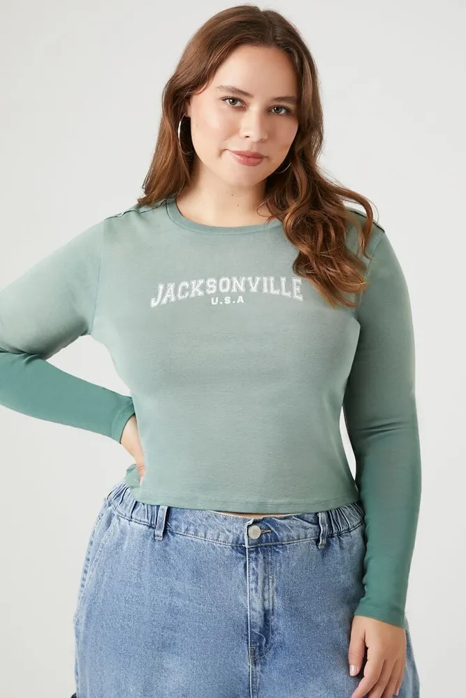 Women's Jacksonville Graphic T-Shirt in Green, 2X