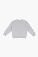 Kids Heathered Pullover (Girls + Boys) Heather Grey,