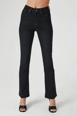 Women's High-Rise Bootcut Jeans Black,