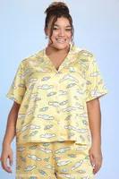 Women's Cinnamoroll Shirt & Pants Pajama Set Yellow,