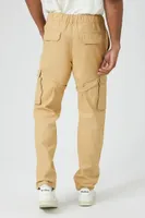 Men Twill Drawstring Utility Strap Pants in Camel Medium