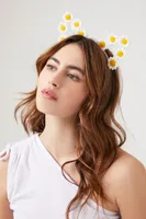 Daisy Cat Ear Headband in Yellow