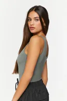 Women's Scoop-Neck Tank Bodysuit Tea