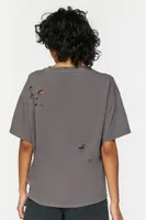 Women's Distressed Crew T-Shirt