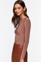 Women's Jersey Crop Top in Carob Large