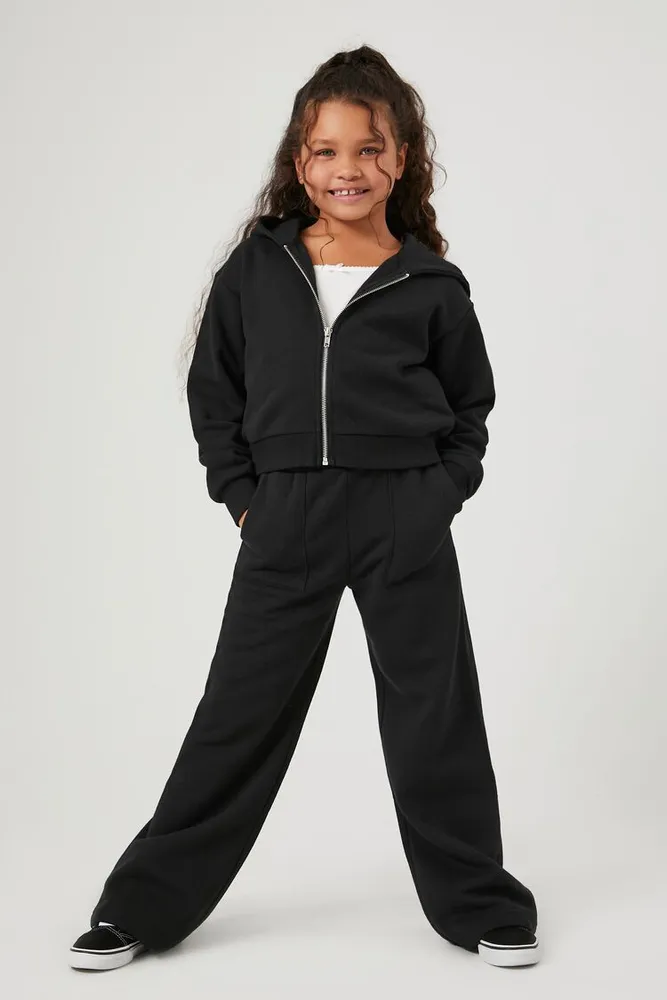 Girls Fleece Straight-Leg Pants (Kids)