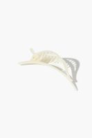 Cutout Claw Hair Clip in White