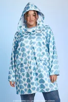 Women's Hello Kitty Rain Jacket in Light Blue, 3X