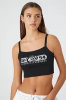 Women's City League Champions Cropped Cami in Black Large