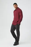 Men Satin Long-Sleeve Shirt