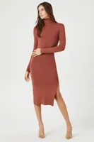 Women's Turtleneck Midi Sweater Dress