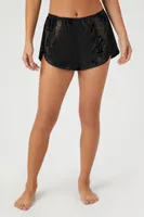 Women's Velvet Pajama Shorts Small