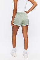 Women's Dolphin Ringer Shorts in Olive/White Small