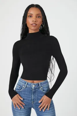 Women's Fitted Mock Neck Sweater