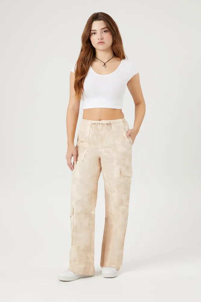 Women's Abstract Print High-Rise Joggers