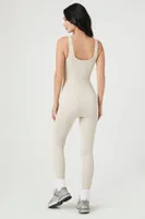 Women's Seamless Tank Jumpsuit in Oatmeal Small