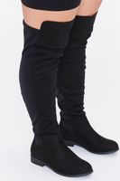 Women's Thigh-High Faux Suede Boots (Wide)