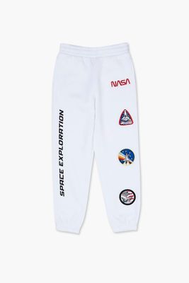 Girls NASA Patch Joggers (Kids) in White, 13/14