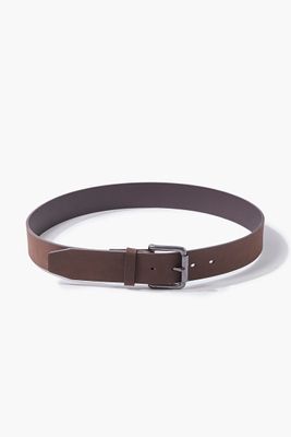 Men Men Faux Leather Belt in Brown