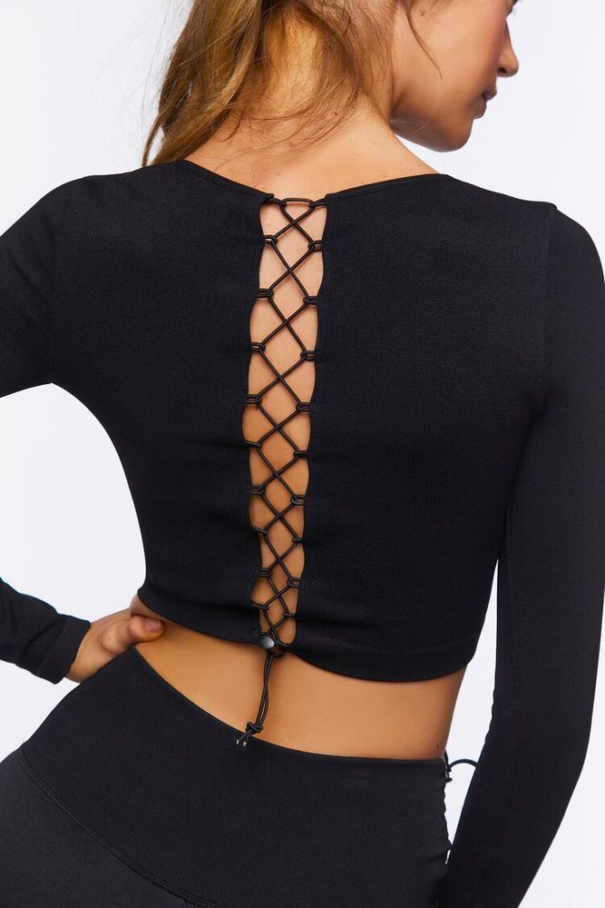 Forever 21 Women's Active Seamless Crisscross Crop Top Large | Connecticut  Post Mall