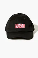 Kids Marvel Baseball Cap (Girls + Boys) in Black/Red