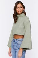 Women's Cropped Turtleneck Sweater