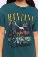 Women's Montana Wilderness Graphic T-Shirt in Green, XS