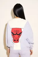 Women's Fleece Chicago Bulls Pullover Heather Grey