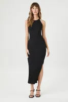 Women's Ribbed Knit Racerback Bodycon Dress