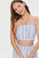 Women's Kendall + Kylie Cropped Cami in Light Blue Small