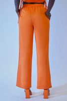 Women's FUBU Mesh Track Pants in Orange Large