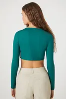 Women's Contour Sculpt Long-Sleeve Crop Top