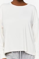 Women's Dolman-Sleeve Pajama Top in Cream Medium