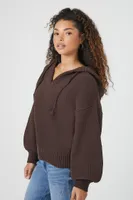 Women's Hooded Drop-Sleeve Sweater