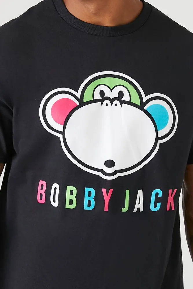 Men Bobby Jack Graphic Tee in Black, XL