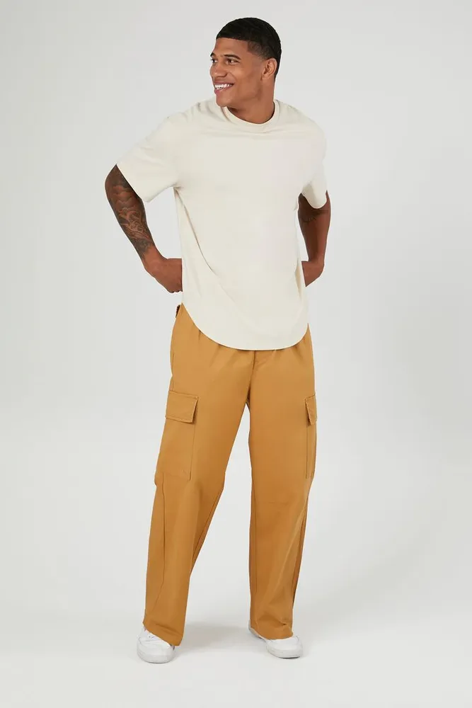 Men Cargo Drawstring Pants Chestnut