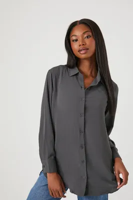 Women's High-Low Dolphin-Hem Shirt XL