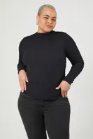 Women's Ruched Rib-Knit Top