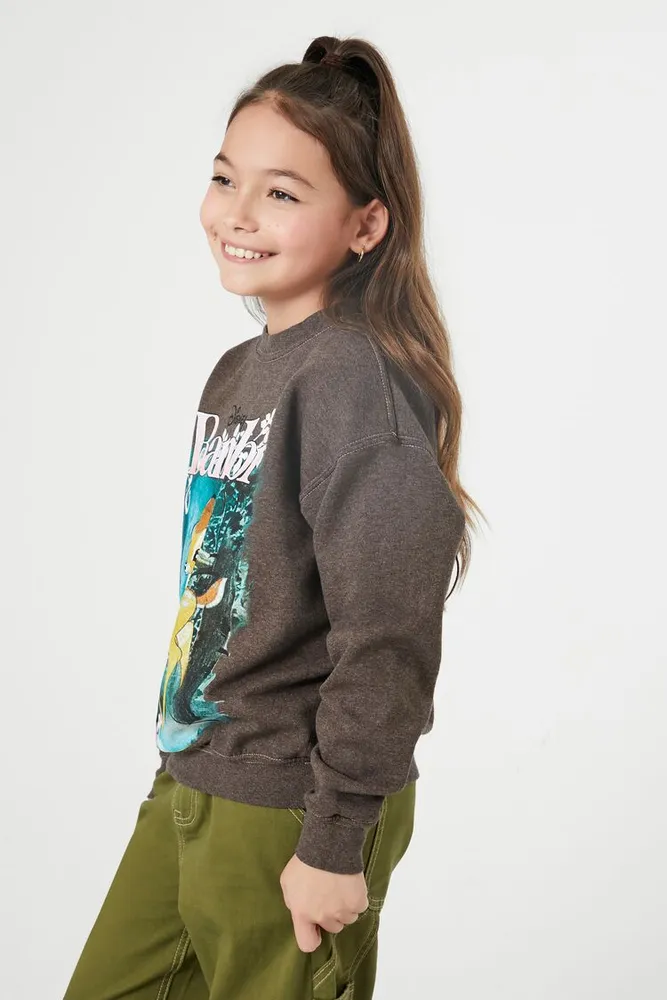 Girls Bambi Graphic Pullover (Kids) Brown,