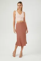 Women's Ruched Mesh Crop Top in Pink Medium