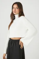 Women's Cropped Turtleneck Sweater