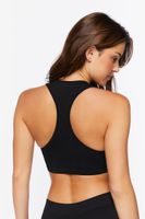 Women's Seamless Racerback Bralette in Black Medium