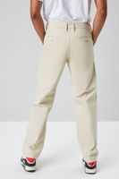 Men Pocket Slim-Fit Pants in Khaki, 31