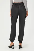 Women's Satin High-Rise Joggers