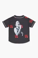 Kids Selena Baseball Top (Girls + Boys) in Black, 9/10