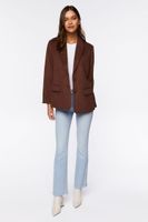 Women's Peak Lapel Blazer in Brown Medium