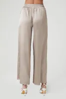 Women's Satin Wide-Leg Pants