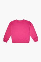 Girls Fallen Angel Graphic Pullover (Kids) in Pink/White, 13/14