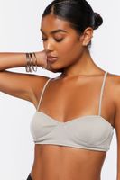 Women's Sweetheart Cami Bralette in Grey, XL